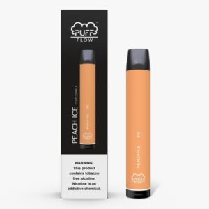 Peach Ice Disposable Vape Pod by Puff flow