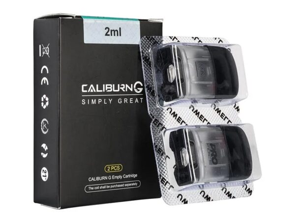 Caliburn G empty Pod with 2 ml e-liquid capacity.